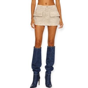 WE THE FREE MICRO MINI CARGO SKIRT